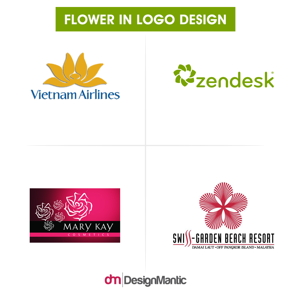 Flower In Logo Design