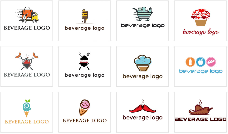 drinks and beverages logos