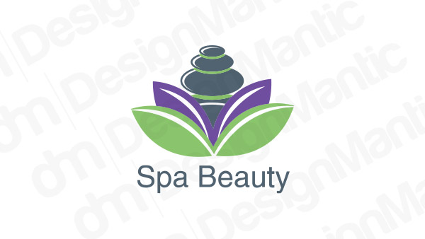 letter LV floral logo design. logo for women beauty salon massage