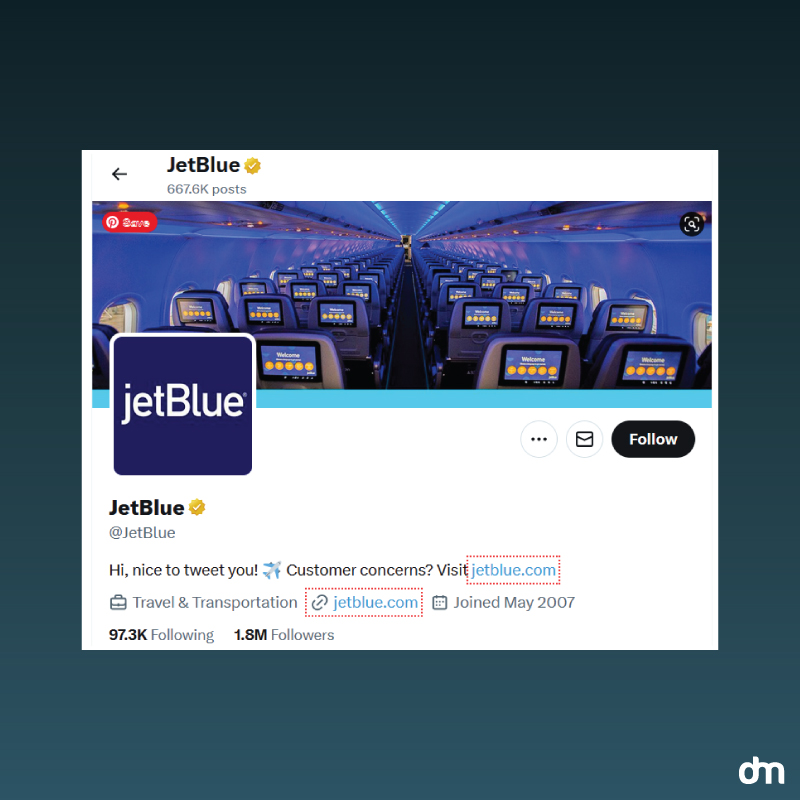 JetBlue Profile on X.com