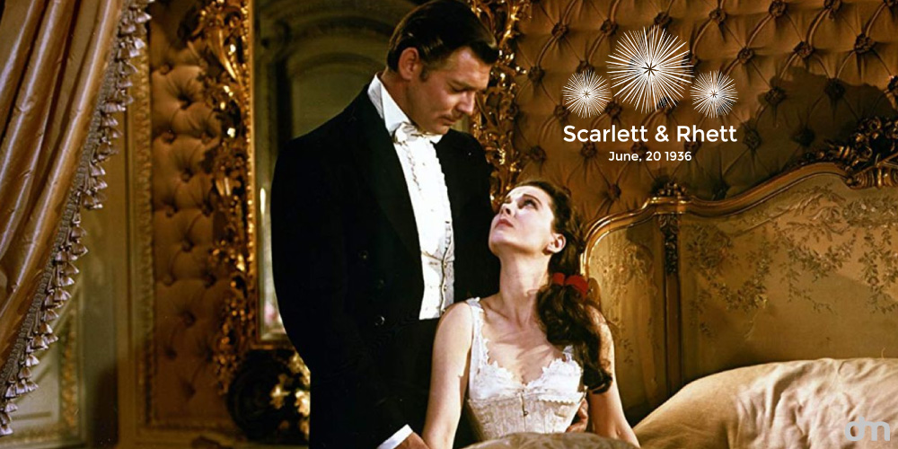 Art Deco and Modernist Wedding Monograms - Scarlett O'Hara and Rhett Butler