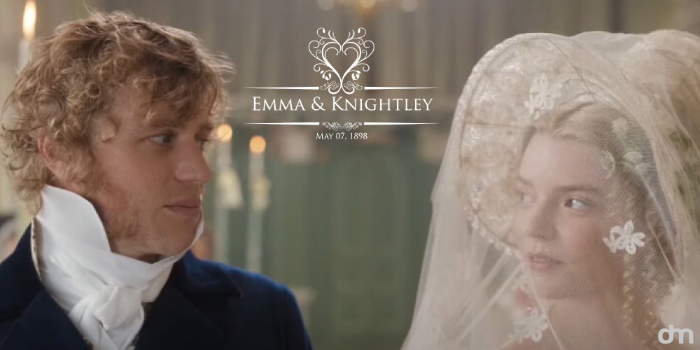 Traditional and Ornate Wedding Monograms - Emma Woodhouse and Mr. Knightley