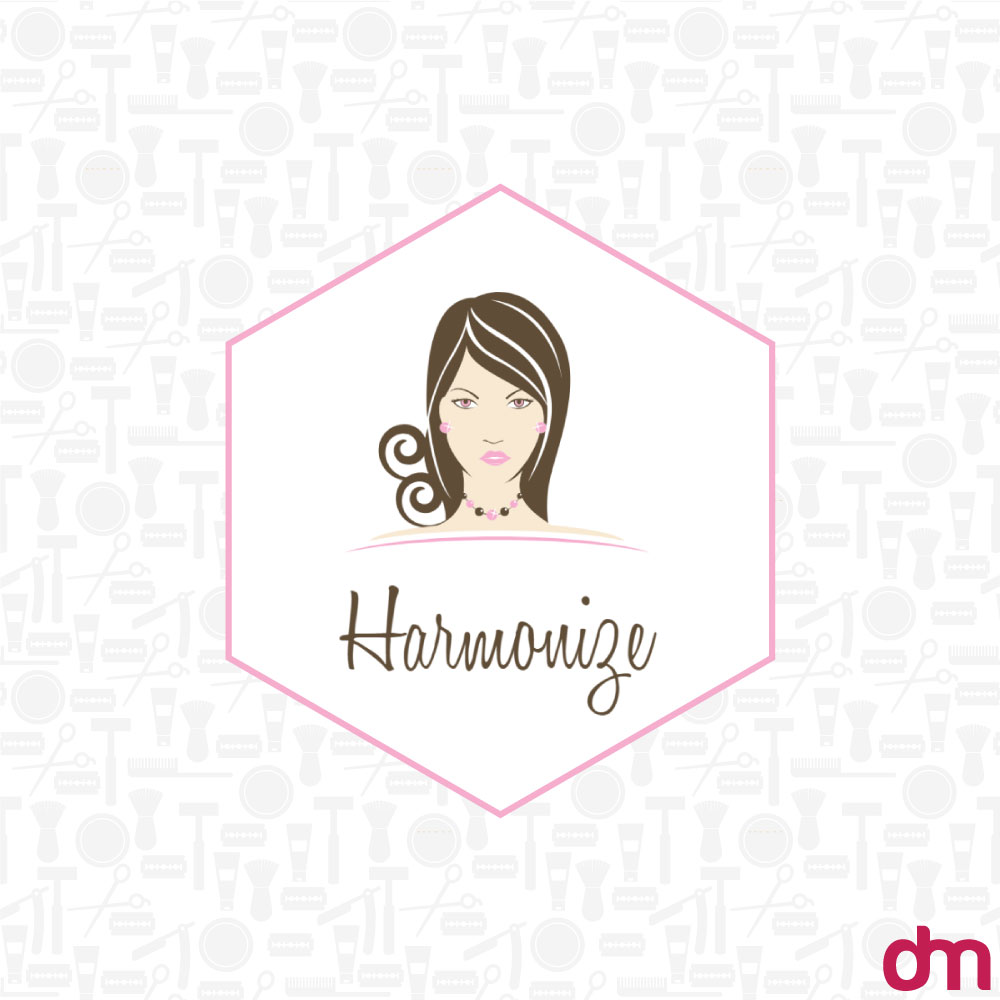 Elegant women’s hair stylist logo