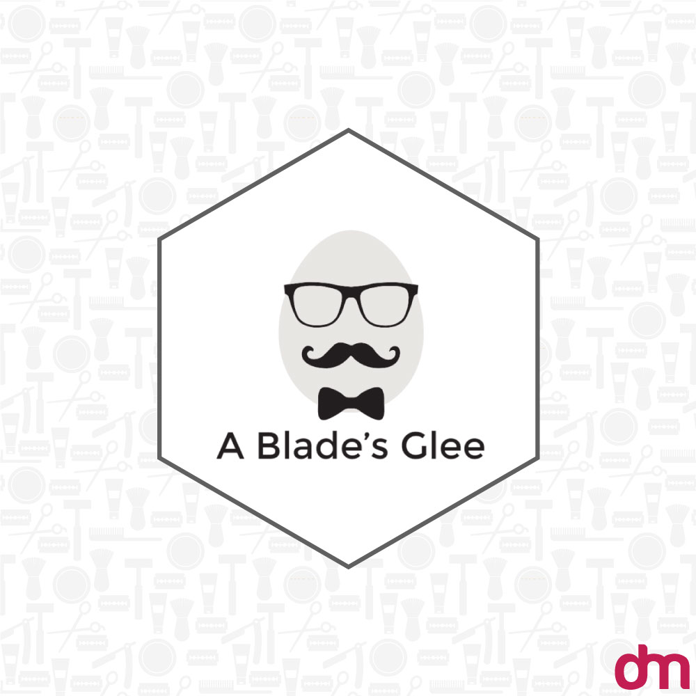 A minimal mustache logo