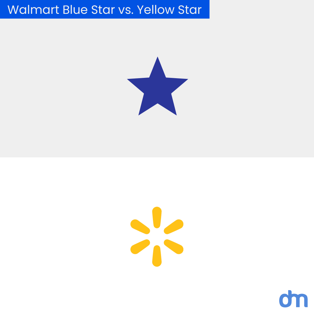 Walmart Blue Star vs. Yellow Star