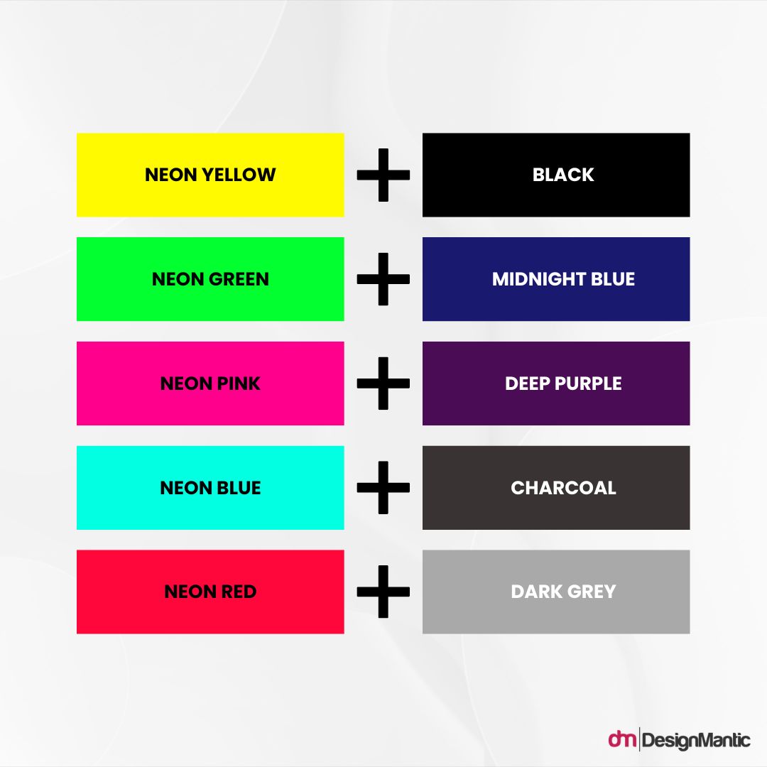 Choosing the right Neon shade