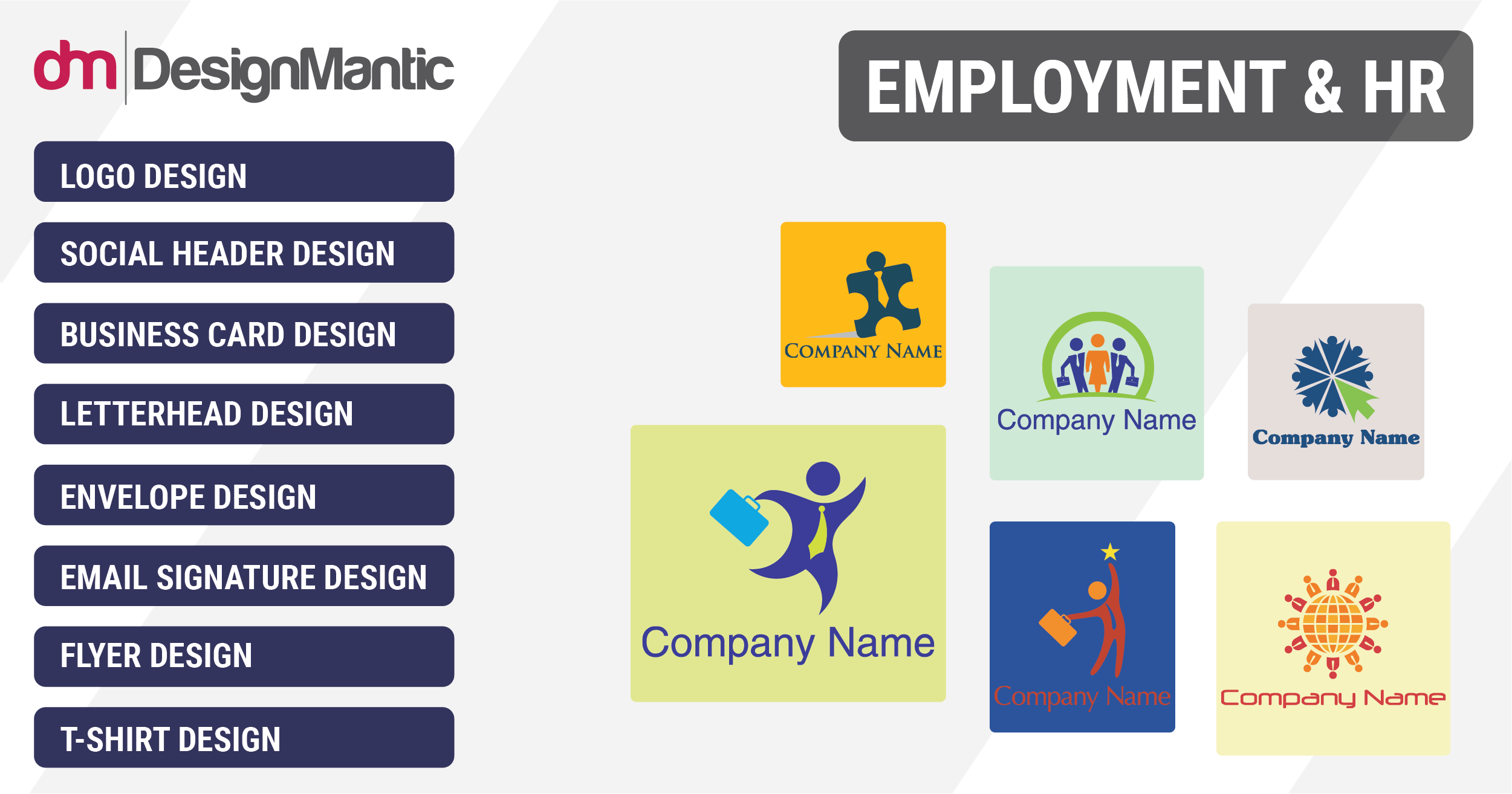 HR Logos, Employment Bureau, Recruitment, Staffing Logo Generator