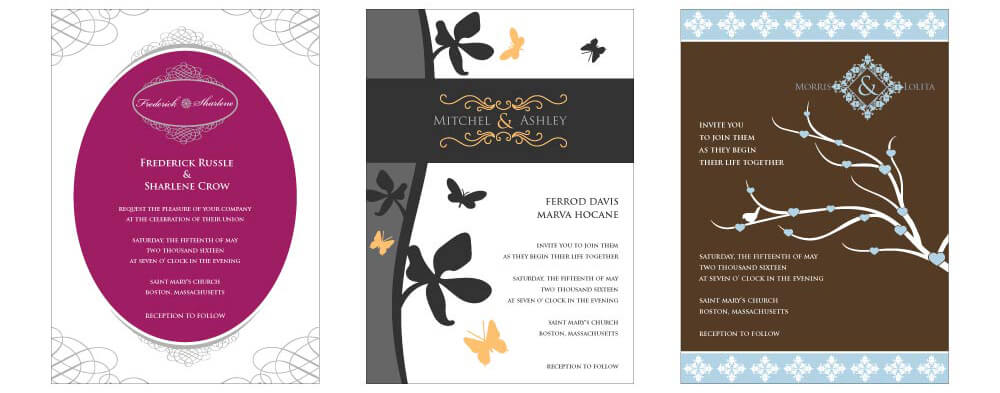 Diy Custom Wedding Invitation Template Designmantic The Design Shop