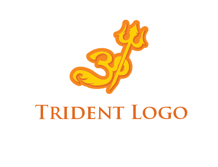 trident with om logo