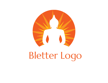 Buddha idol logo