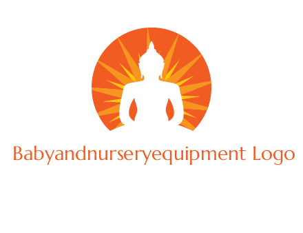 Buddha idol logo