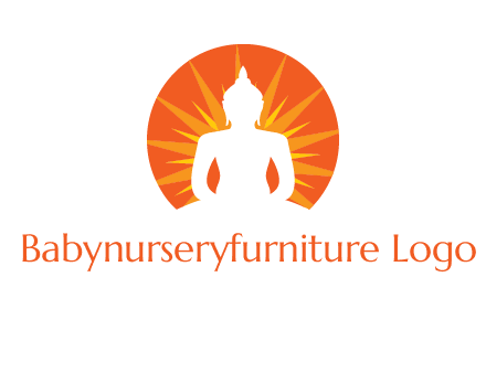 Buddha idol logo