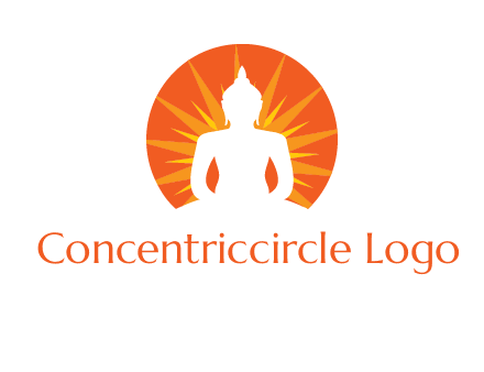 Buddha idol logo