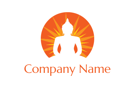 Buddha idol logo