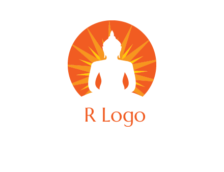 Buddha idol logo