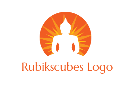 Buddha idol logo