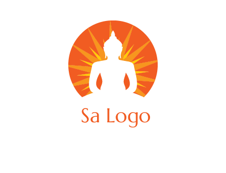 Buddha idol logo