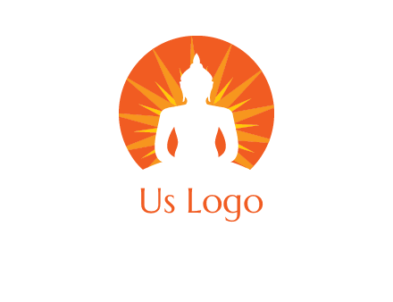 Buddha idol logo