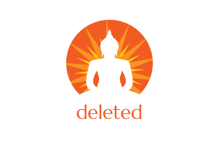 Buddha idol logo