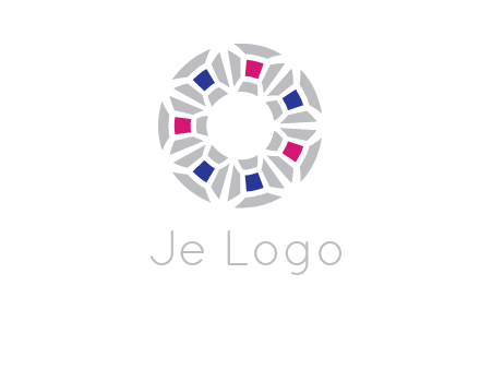 doughnut logo made of gemstones