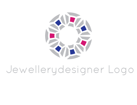 doughnut logo made of gemstones