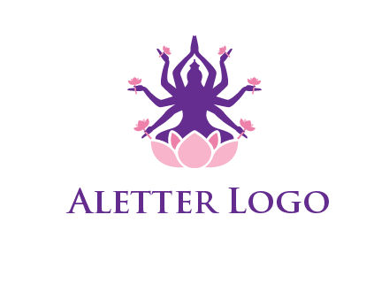 multi armed goddess logo