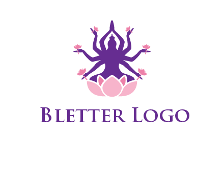 multi armed goddess logo