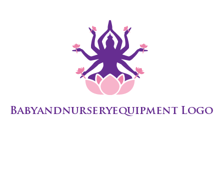 multi armed goddess logo