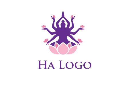 multi armed goddess logo