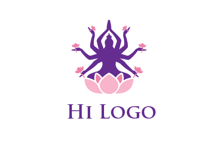 multi armed goddess logo