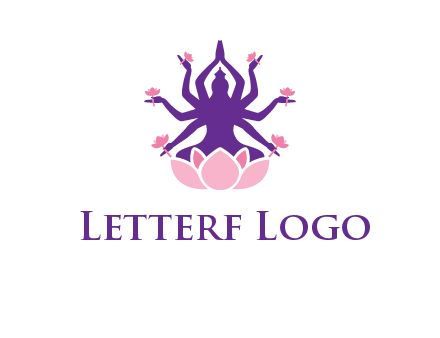 multi armed goddess logo