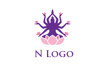 multi armed goddess logo