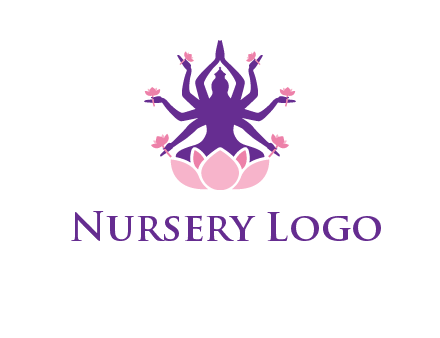 multi armed goddess logo