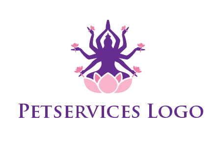 multi armed goddess logo