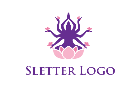 multi armed goddess logo