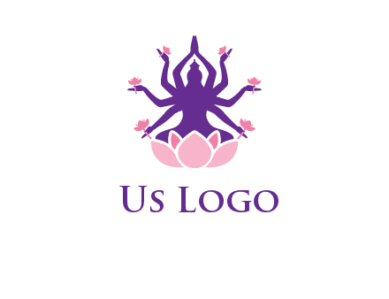 multi armed goddess logo