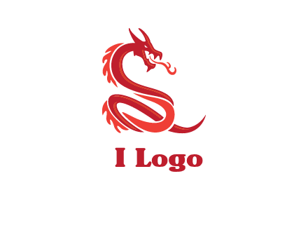 fire breathing dragon icon