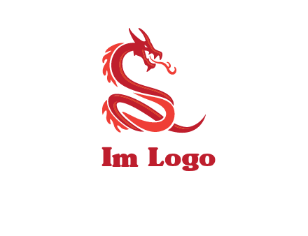 fire breathing dragon icon