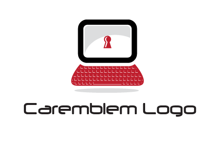 laptop security computer logo