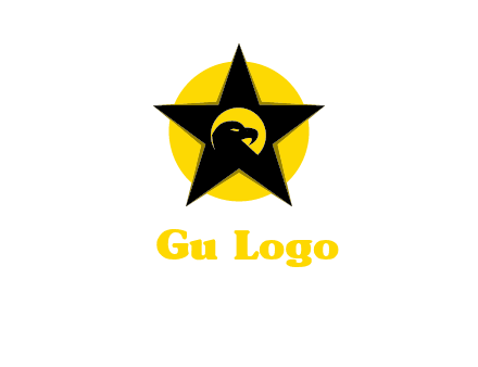 eagle and star in circle logo