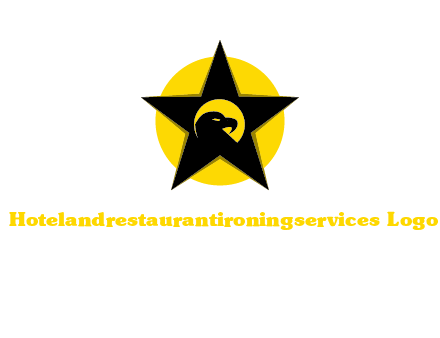 eagle and star in circle logo