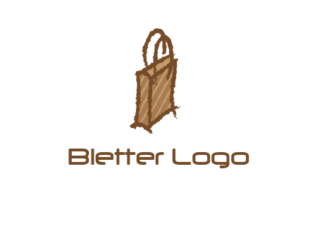 grunge shopping logo