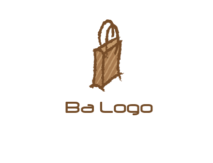 grunge shopping logo