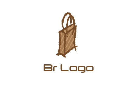 grunge shopping logo