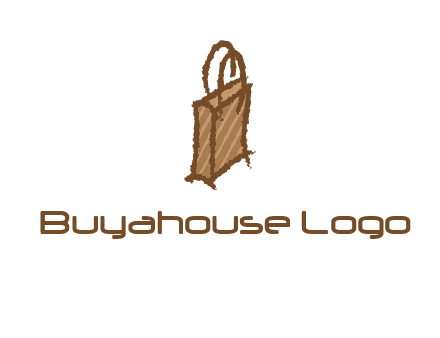 grunge shopping logo