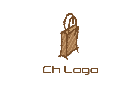 grunge shopping logo