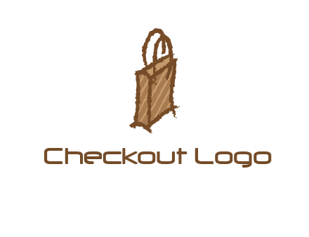 grunge shopping logo