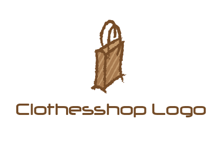 grunge shopping logo