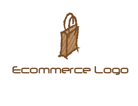 grunge shopping logo