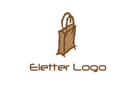 grunge shopping logo